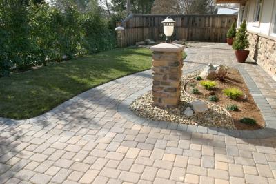Pavers, Pillar and Landscaping